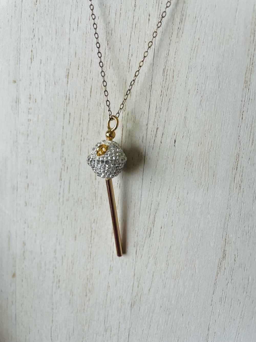SIS by Simone I. Smith Lollipop Pendant Necklace - April Birthstone